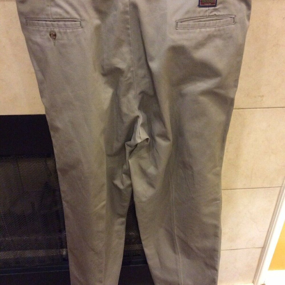 Duxbak Chino Casual Pants size 38x32 Olive green - Picture 5 of 10